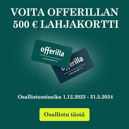 Osallistu 1000€ keittiölahjakortin arvontaan