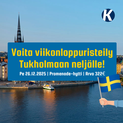Voita viikonloppumatka Tallinnaan kahdelle!
