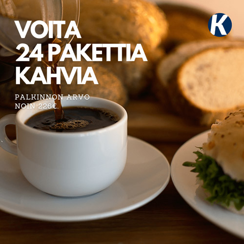 Voita 24 pakettia kahvia