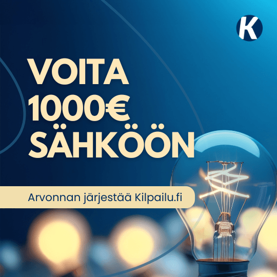 Voita 1000€ sähköön